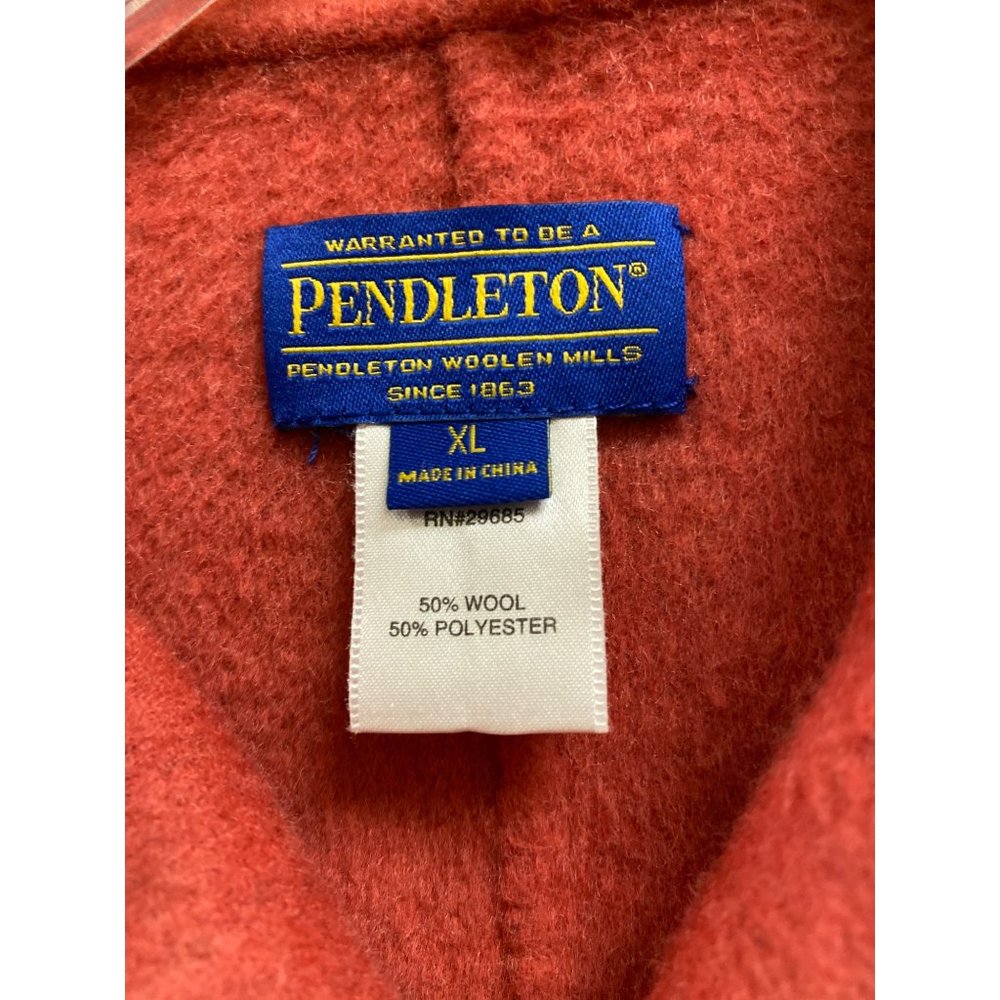 Pendleton Wool Reversible Jacket Raspberry Plaid … - image 5